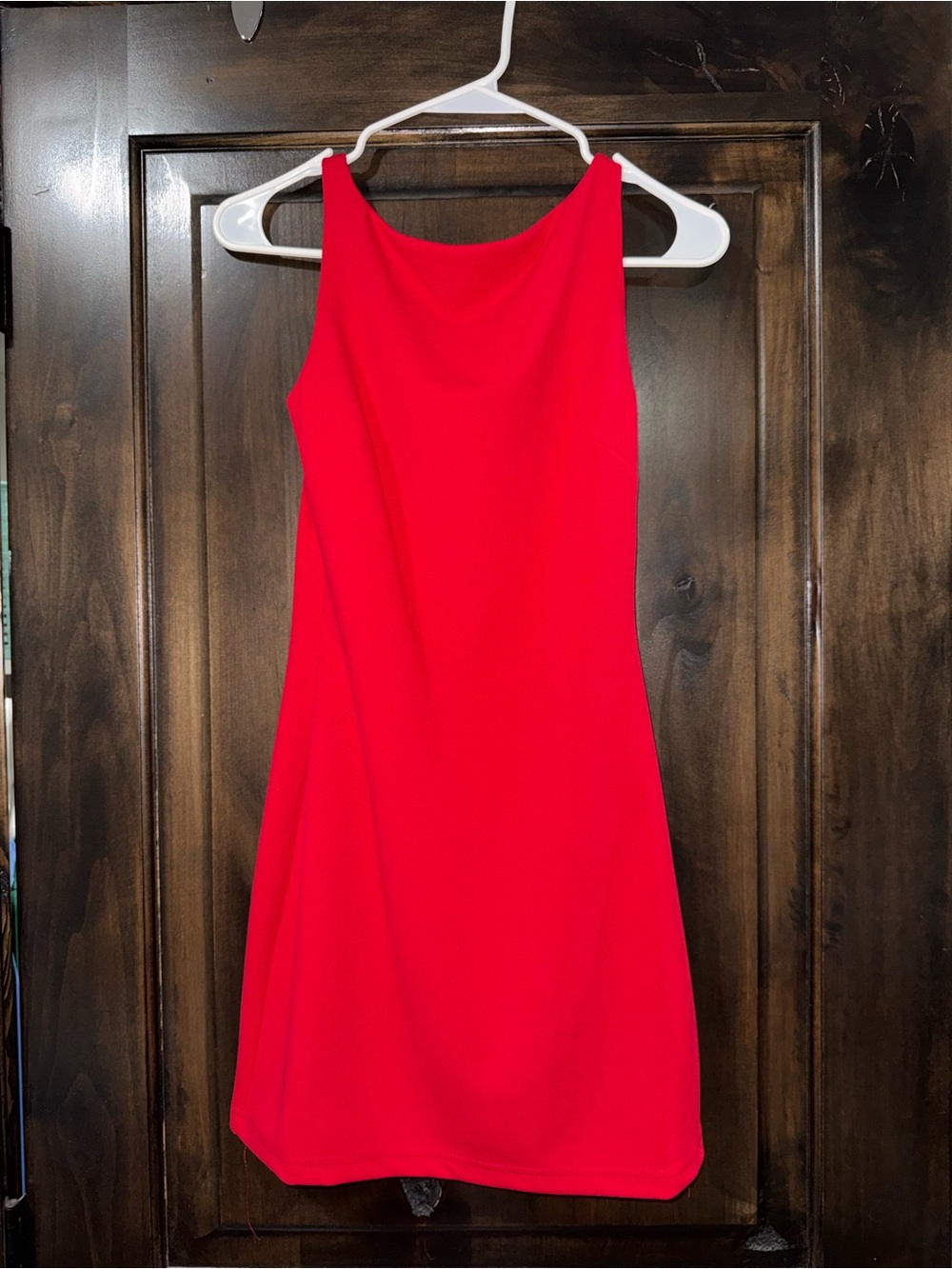 Showpo Red Sleeveless Mini Shift Dress